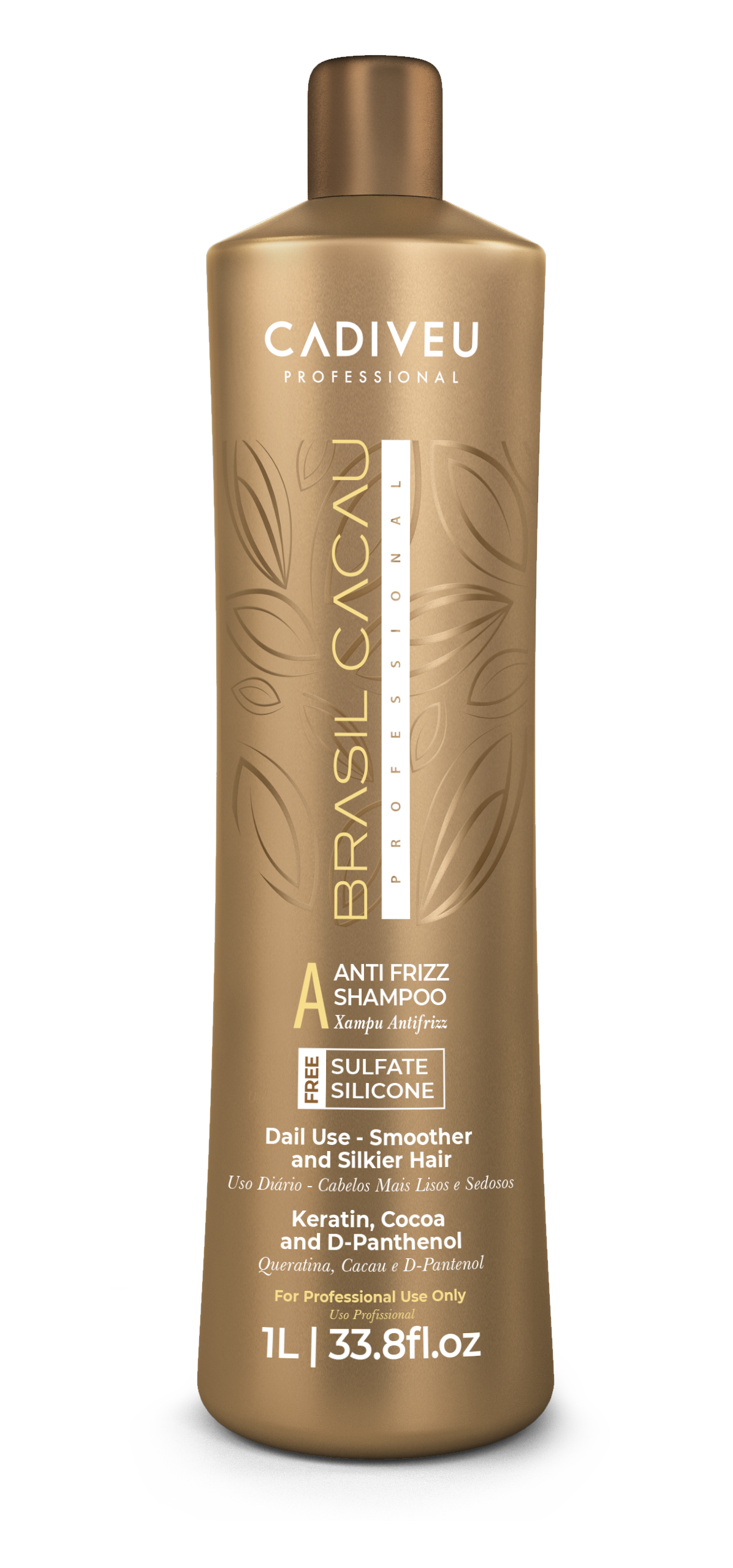 CADIVEU - Anti Frizz Sulfate Free, Shampoo 1L