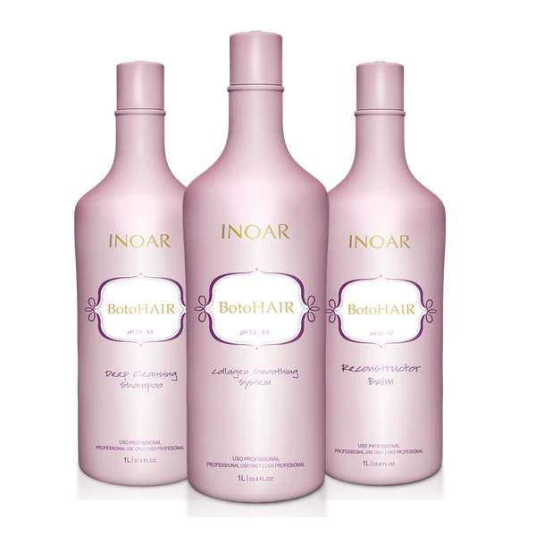Inoar - BotoHair Keratin Treatment Kit (3x1L)