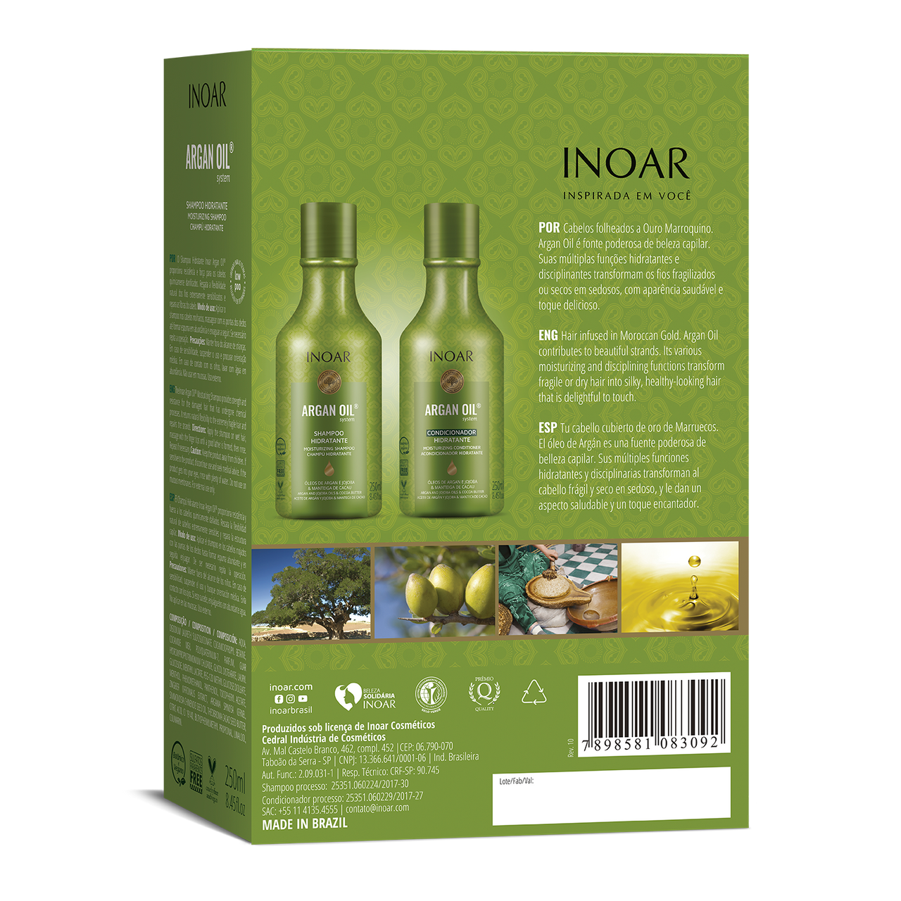 Inoar - Argan Oil Kit 250ml