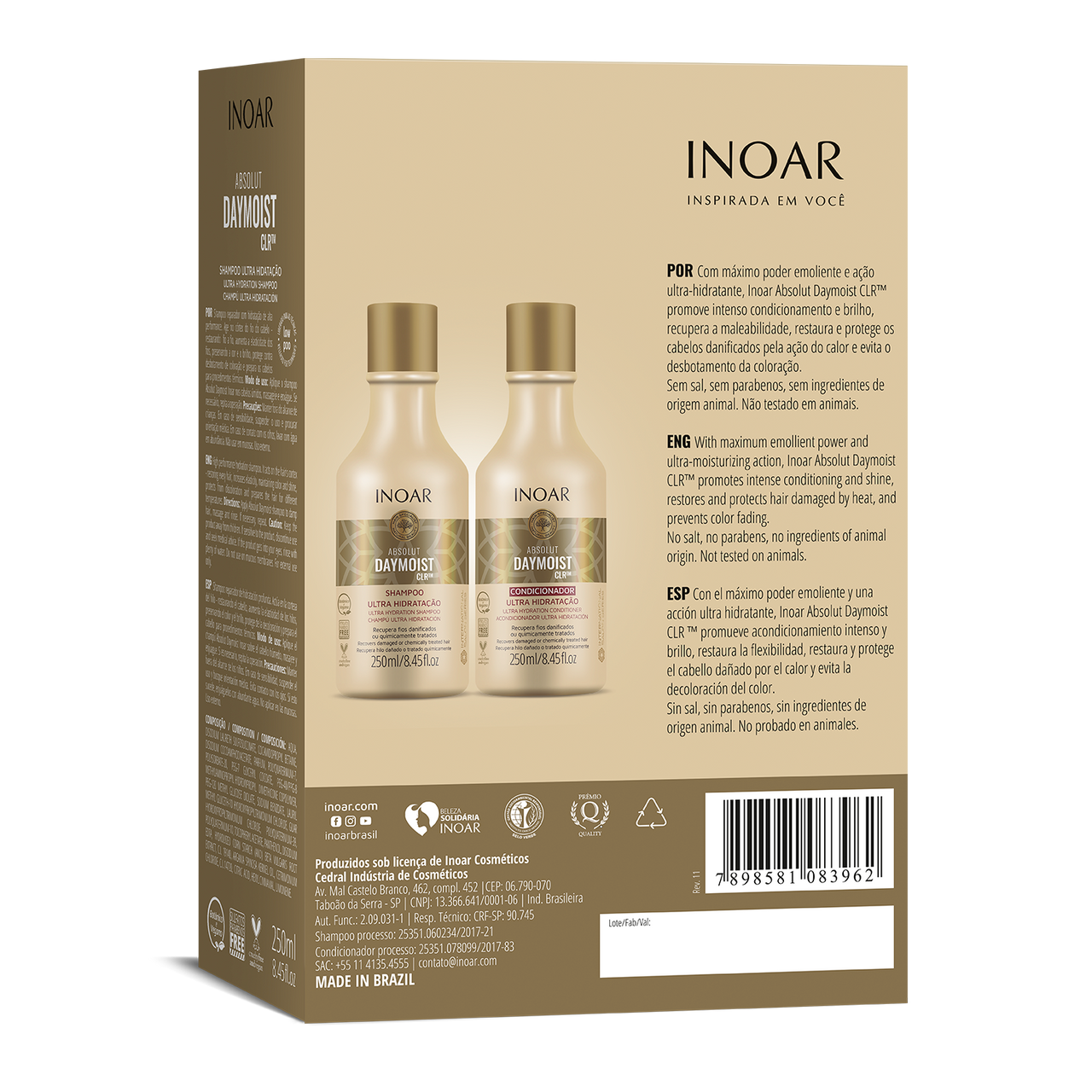 Inoar - Daymoist Kit 250ml