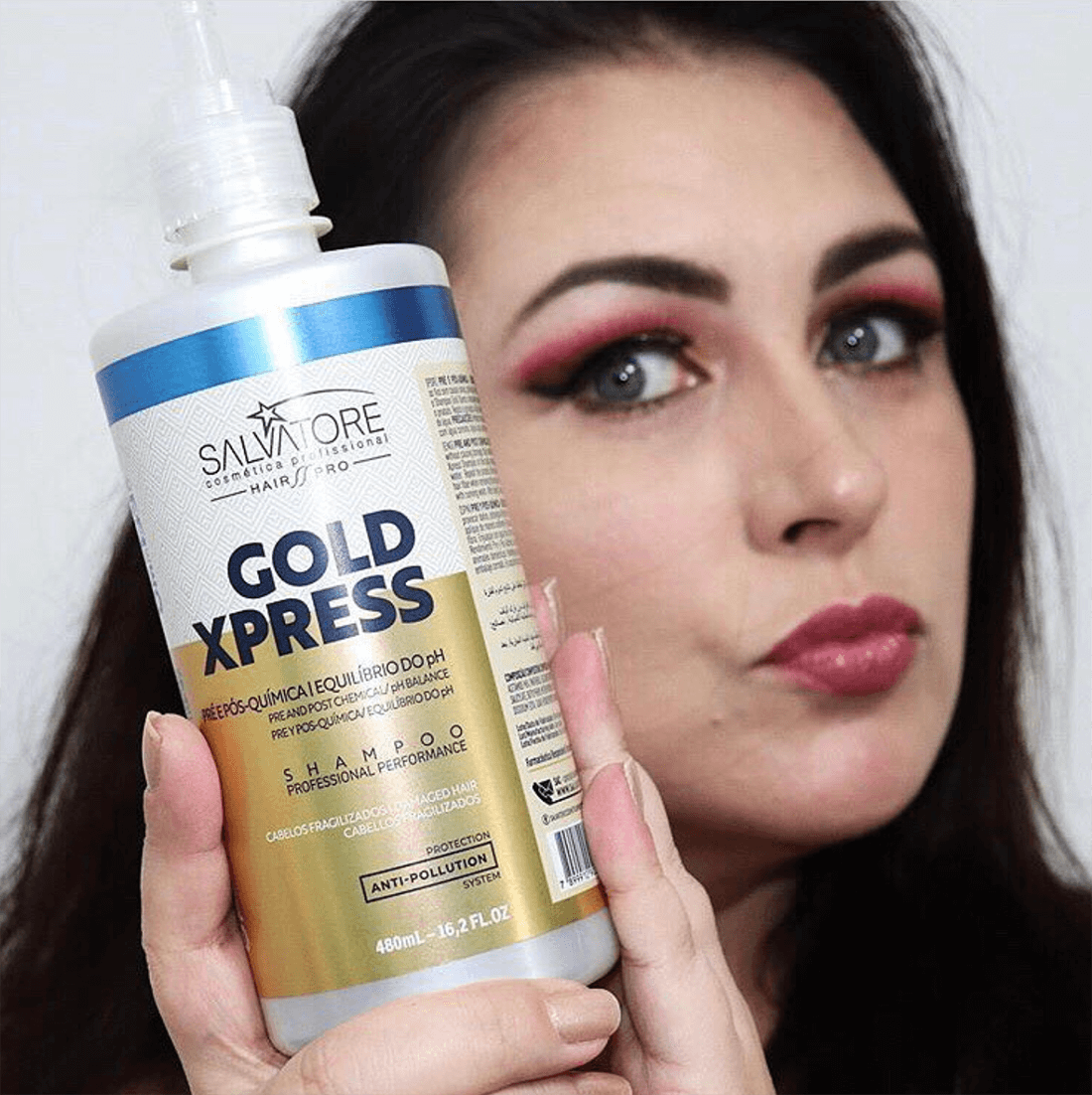 SALVATORE - Gold Xpress Hair Pro, Shampoo 480ml